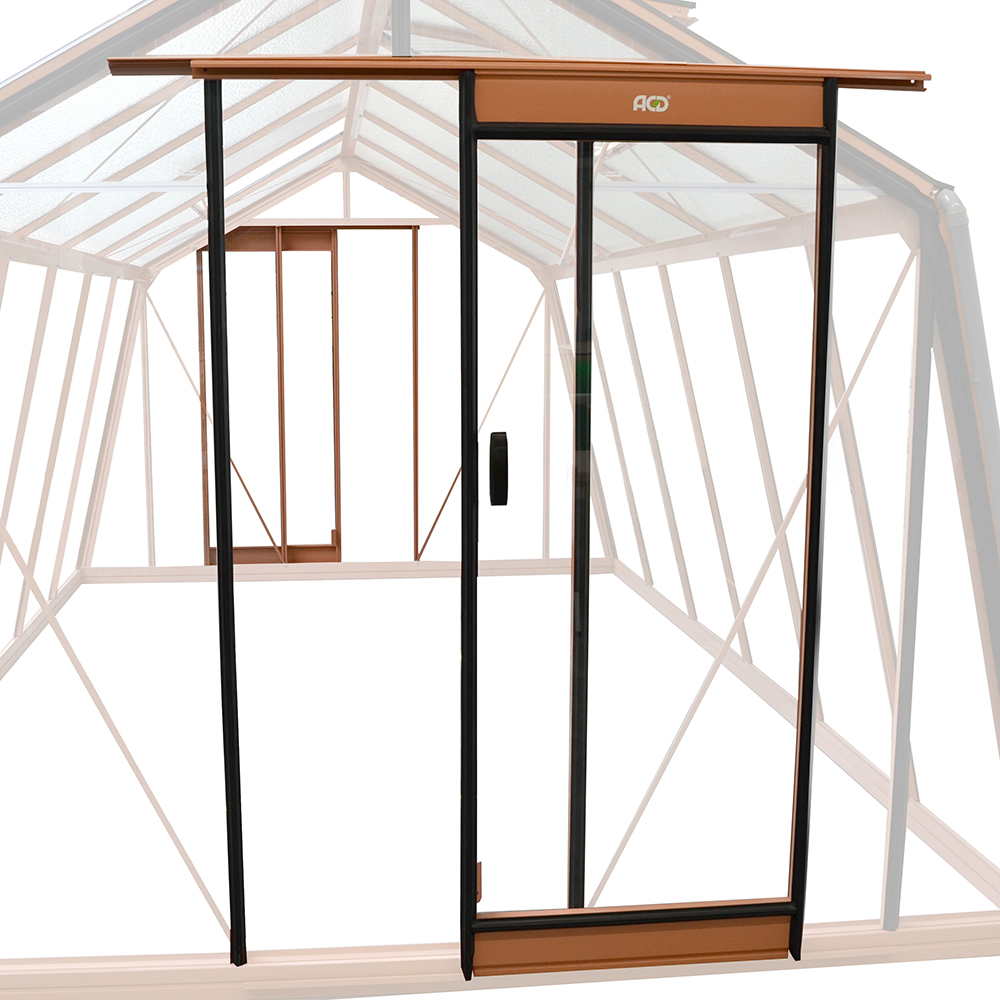 Porte de pignon arrière pour serre en verre ACD